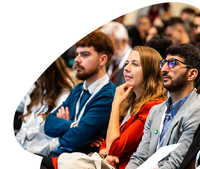 Participants attending an EU4Youth conference or regional event, listening attentively during a presentation or panel discussion. Participants attending an EU4Youth conference or regional event, listening attentively during a presentation or panel discussion.