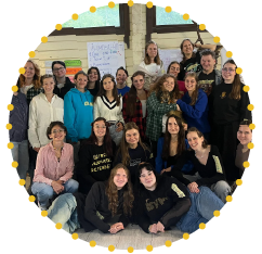 Group photo of young participants during an EU4Youth-supported inclusivity, wellbeing or youth leadership training, gathered indoors for a collaborative learning activity. Group photo of young participants during an EU4Youth-supported inclusivity, wellbeing or youth leadership training, gathered indoors for a collaborative learning activity.